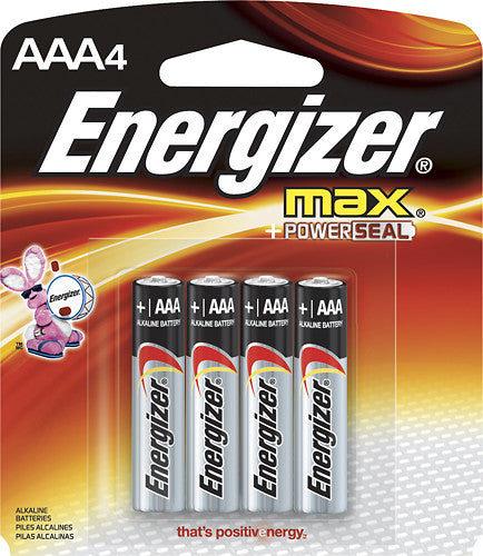 BATTERIES: AAA (4PK) ENERGIZER