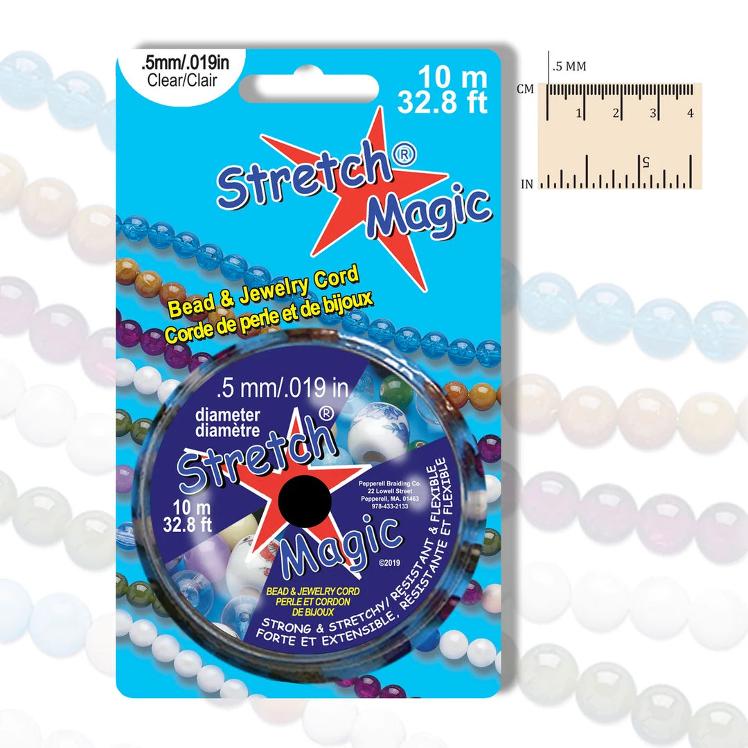 STRETCH MAGIC: BEAD CORD CLEAR  .5MM X 32&