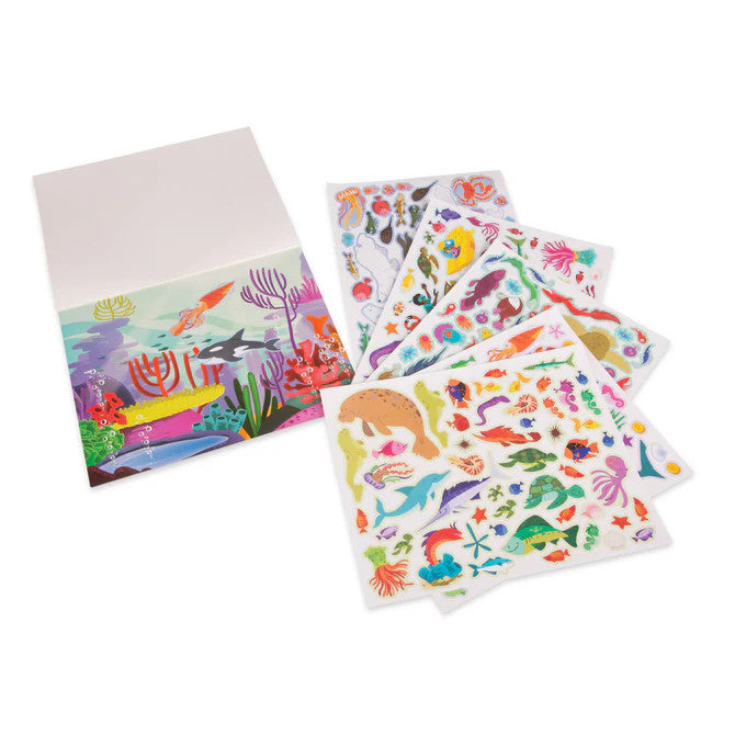 REUSABLE STICKER PAD: UNDER THE SEA