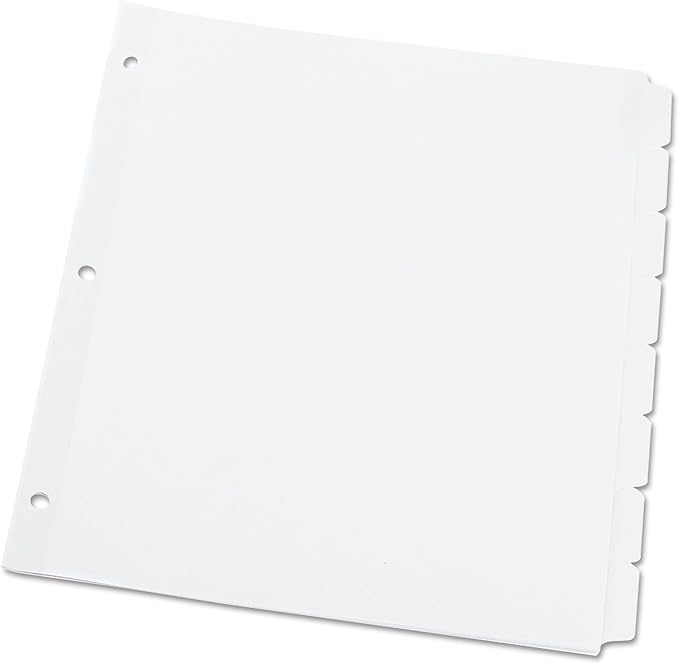 DIVIDERS: 8-TAB ERASEABLE LAMINATED TABS