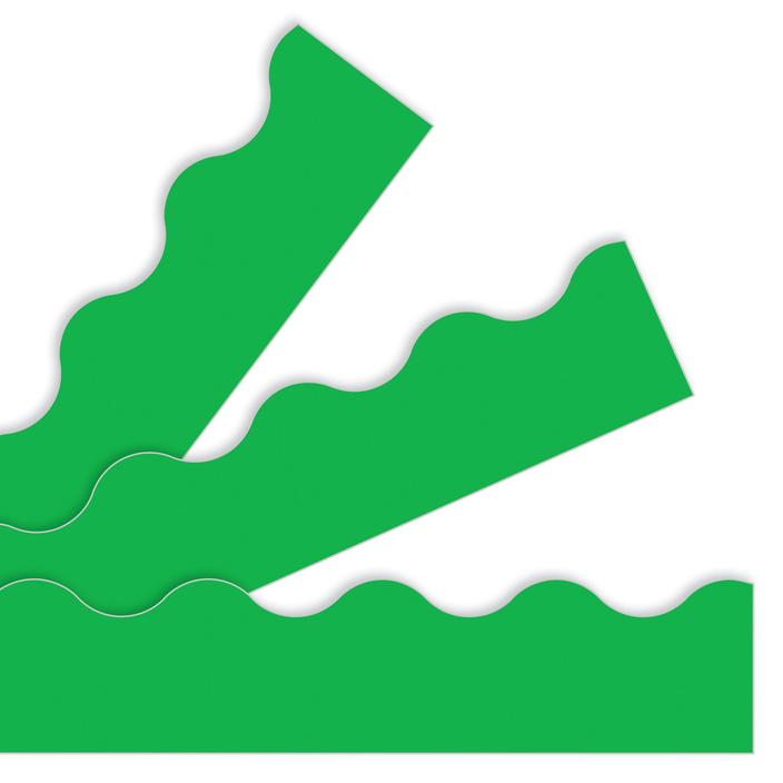 Solid Color Scalloped Border 2.25"x35&