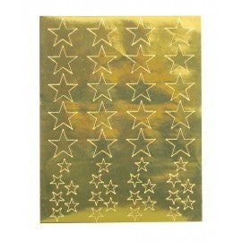 STICKER FORMS - GOLD STARS 20 sheets