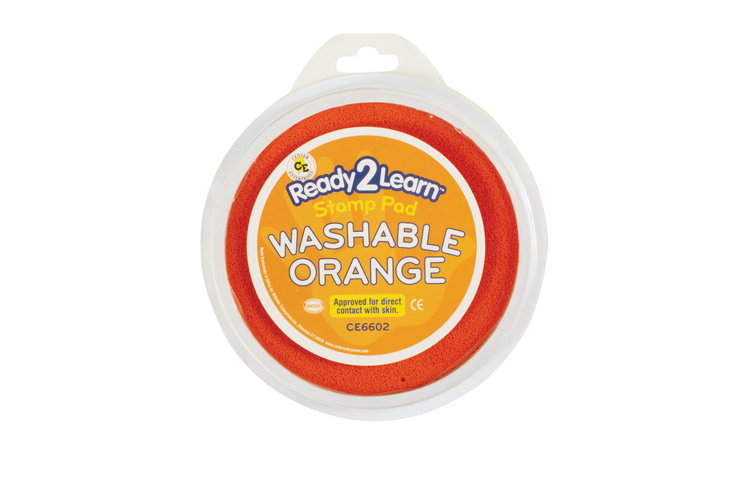 READY2LEARN LARGE ROUND STAMP PAD ORANGE