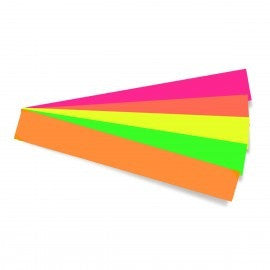 SENTENCE STRIPS - 3"X22" FLUORESCENT COLORS - CARDSTOCK - 25 PACK