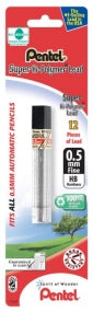 PENTEL LEAD REFILLS: 0.5mm, HB - 12 PACK