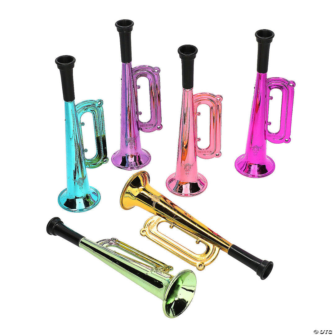 METALLIC PARTY TRUMPET 7"X2"