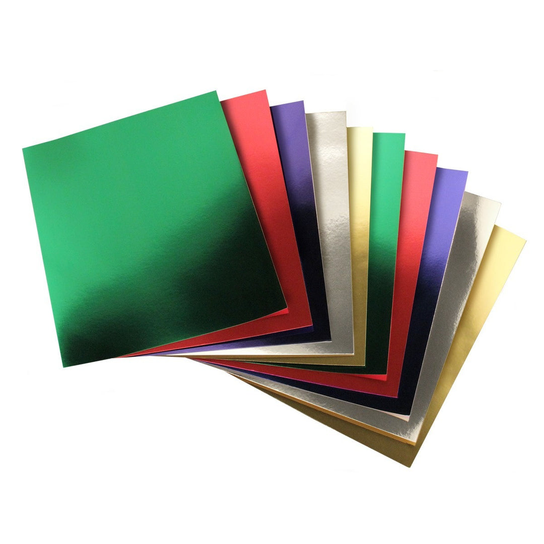 Metallic Foil Board Assorted Colors 10 Pack