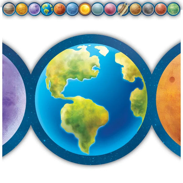 DIE CUT BORDER PLANETS - 2 3/4"X35&
