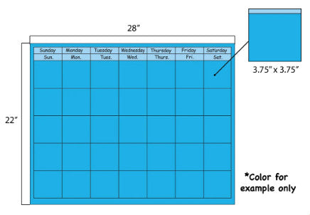 HORIZONTAL CALENDAR: YELLOW