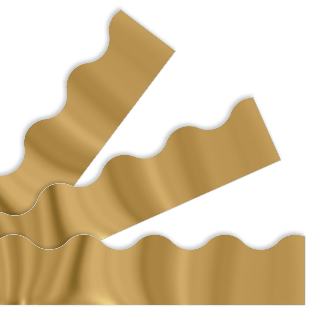 Metallic Scalloped Border 2.25"x39&