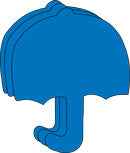 CUT OUT: UMBRELLA 3"X3" 31 PACK