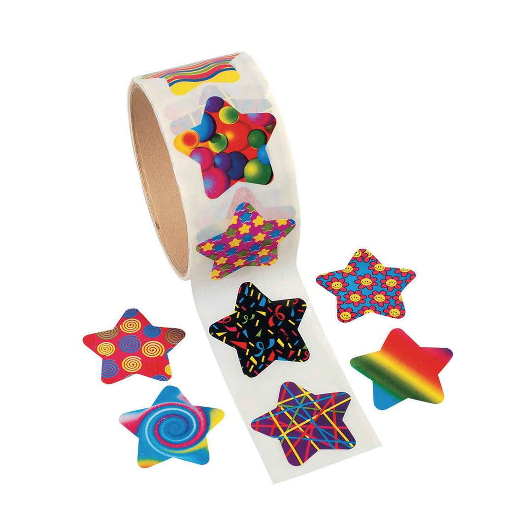 STICKERS ROLL: FUNKY STAR 1½"