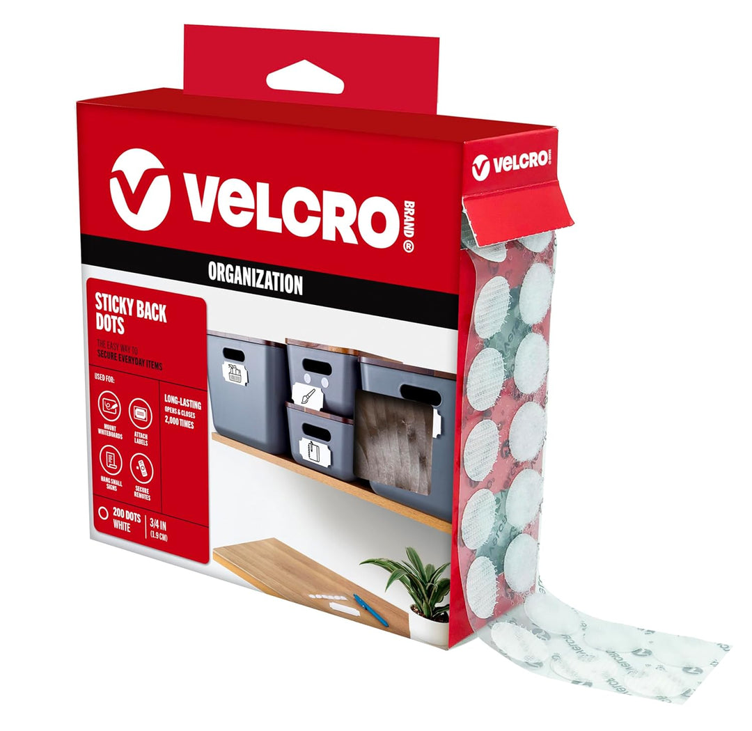 VELCRO BRAND COINS HOOK &amp; LOOP  3/4" 200 SETS