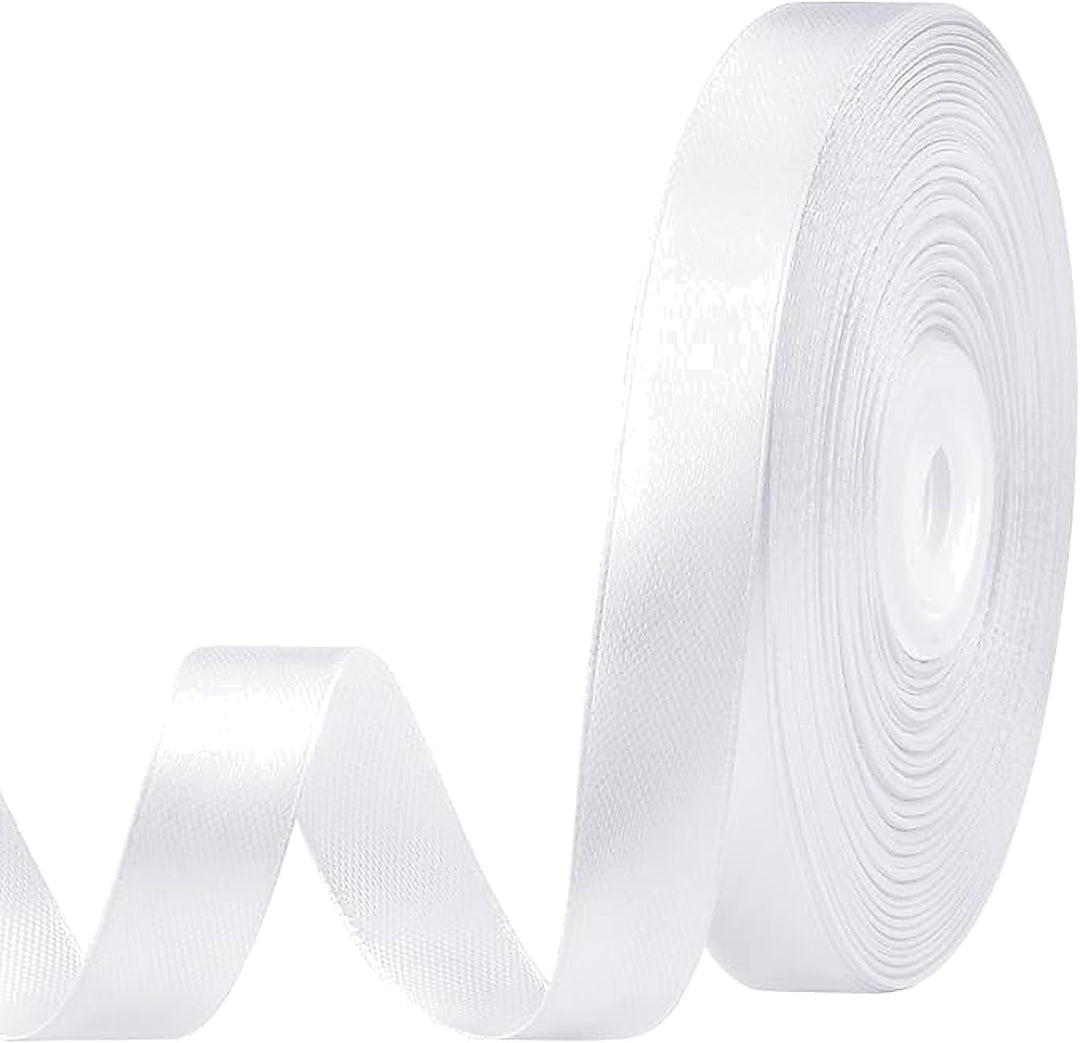Satin Ribbon 1"x 10 Yards – White