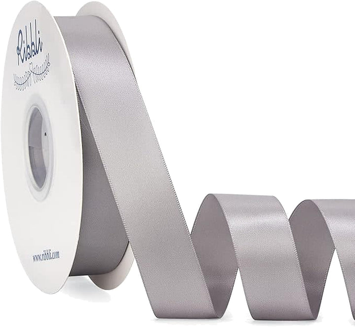 Satin Ribbon 1"x 10 Yards – Silver
