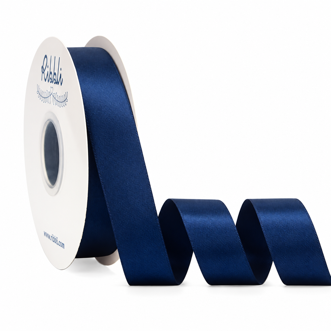 Satin Ribbon 1"x 10 Yards – Navy