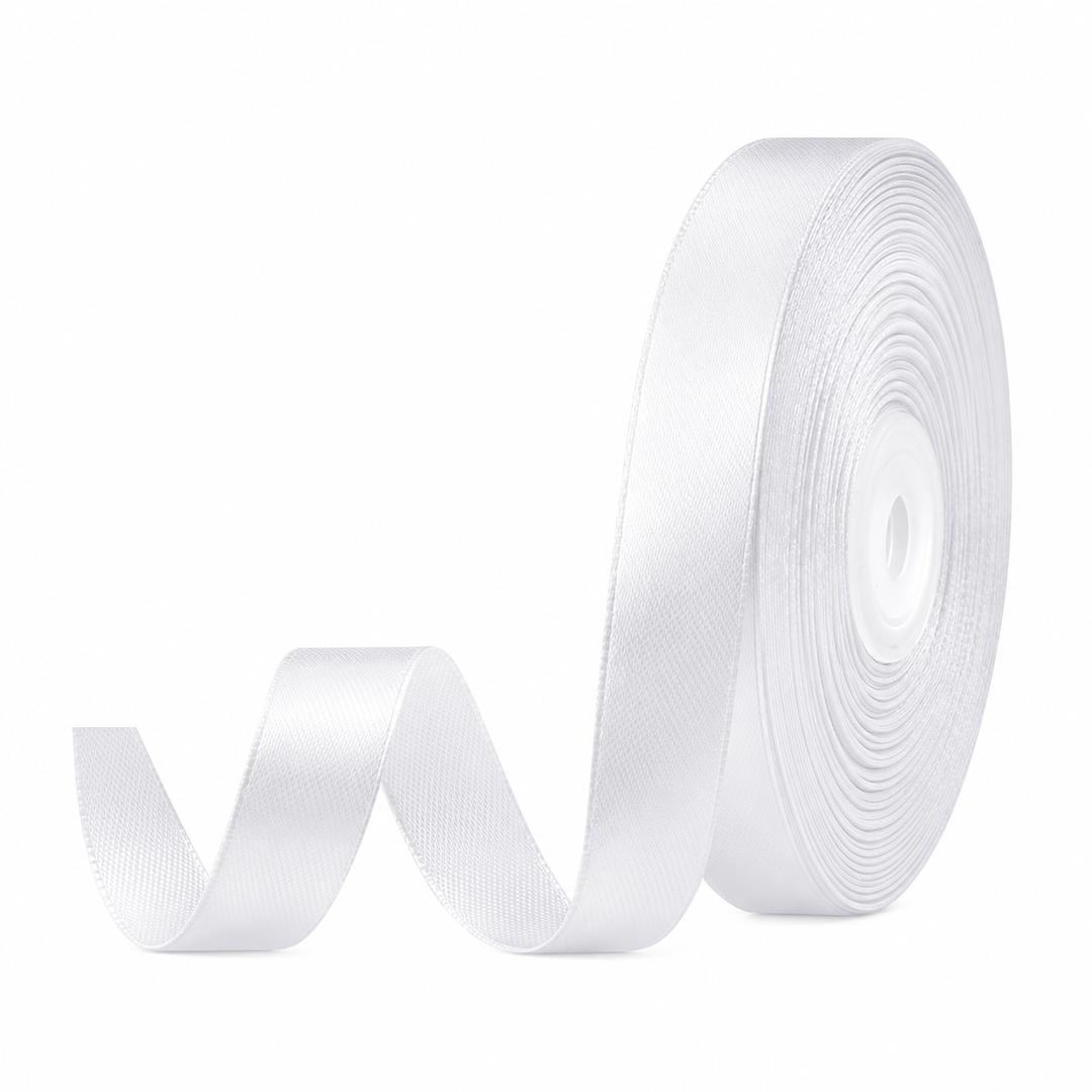 Satin Ribbon 1"x 10 Yards – White