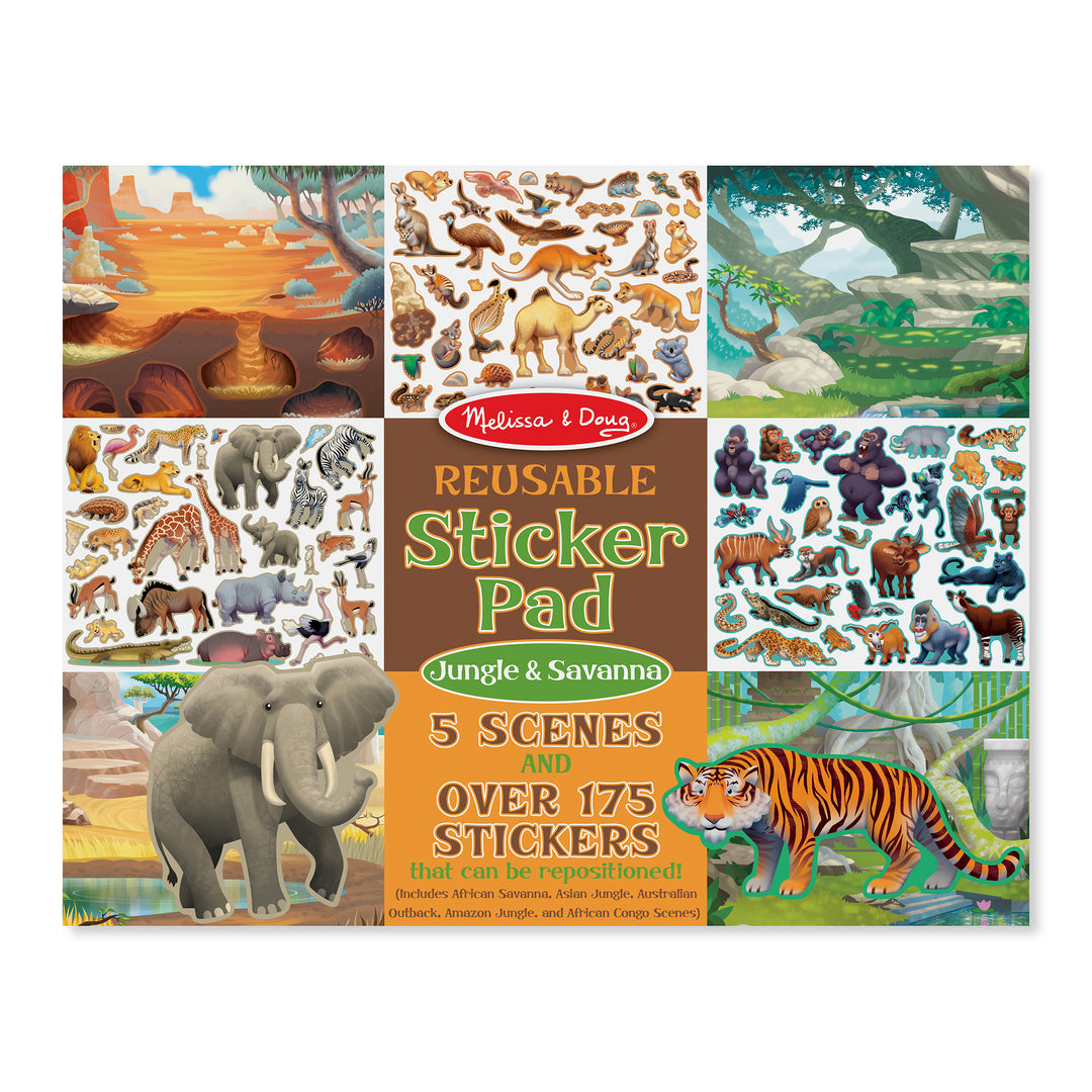 STICKERS REUSABLE: JUNGLE