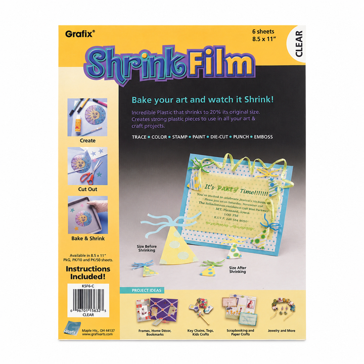 Shrink Film 8.5"x11"