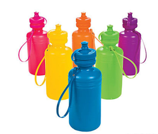 PLASTIC NEON WATER BOTTLES