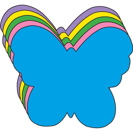 CUT OUTS - ASSORTTED BUTTERFLIES 5.5"X5.5" - 31 PACK