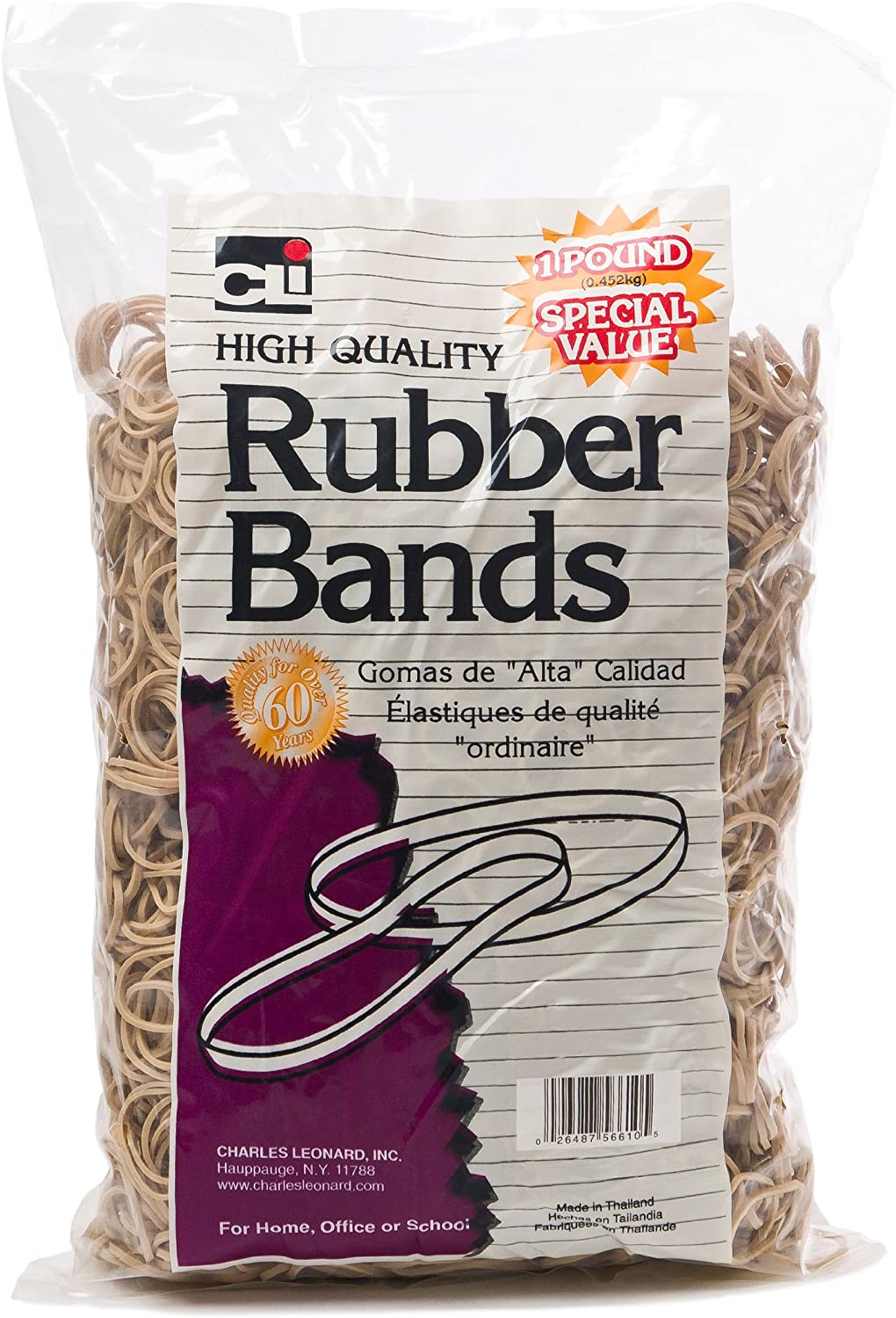RUBBER BANDS: 1/4 LB - SIZE  