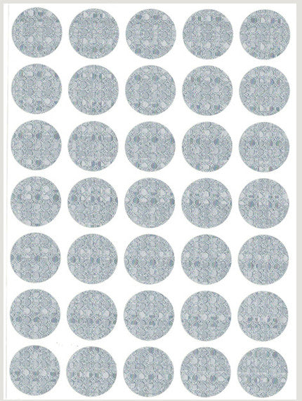 STICKERS: HOLOGRAPHIC SILVER 3/4" DOT 10 SHEETS