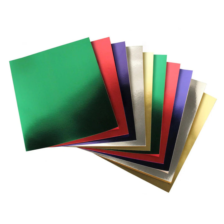 Metallic Foil Board Assorted Colors 10 Pack