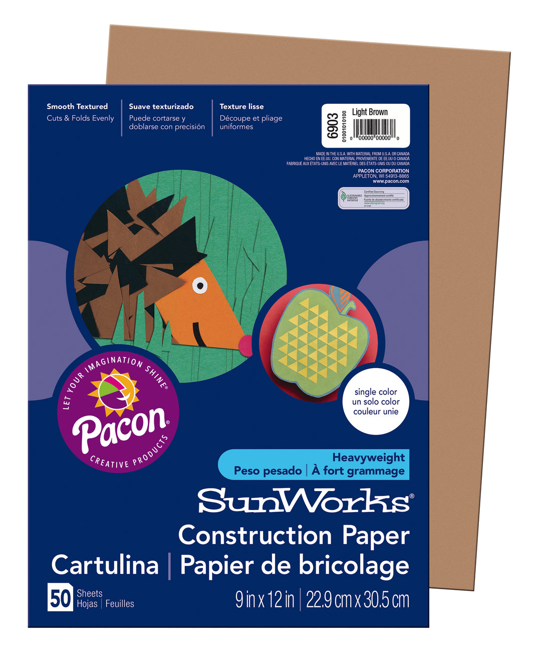 Medium Weight Construction Paper 9"x12" 50 Pack