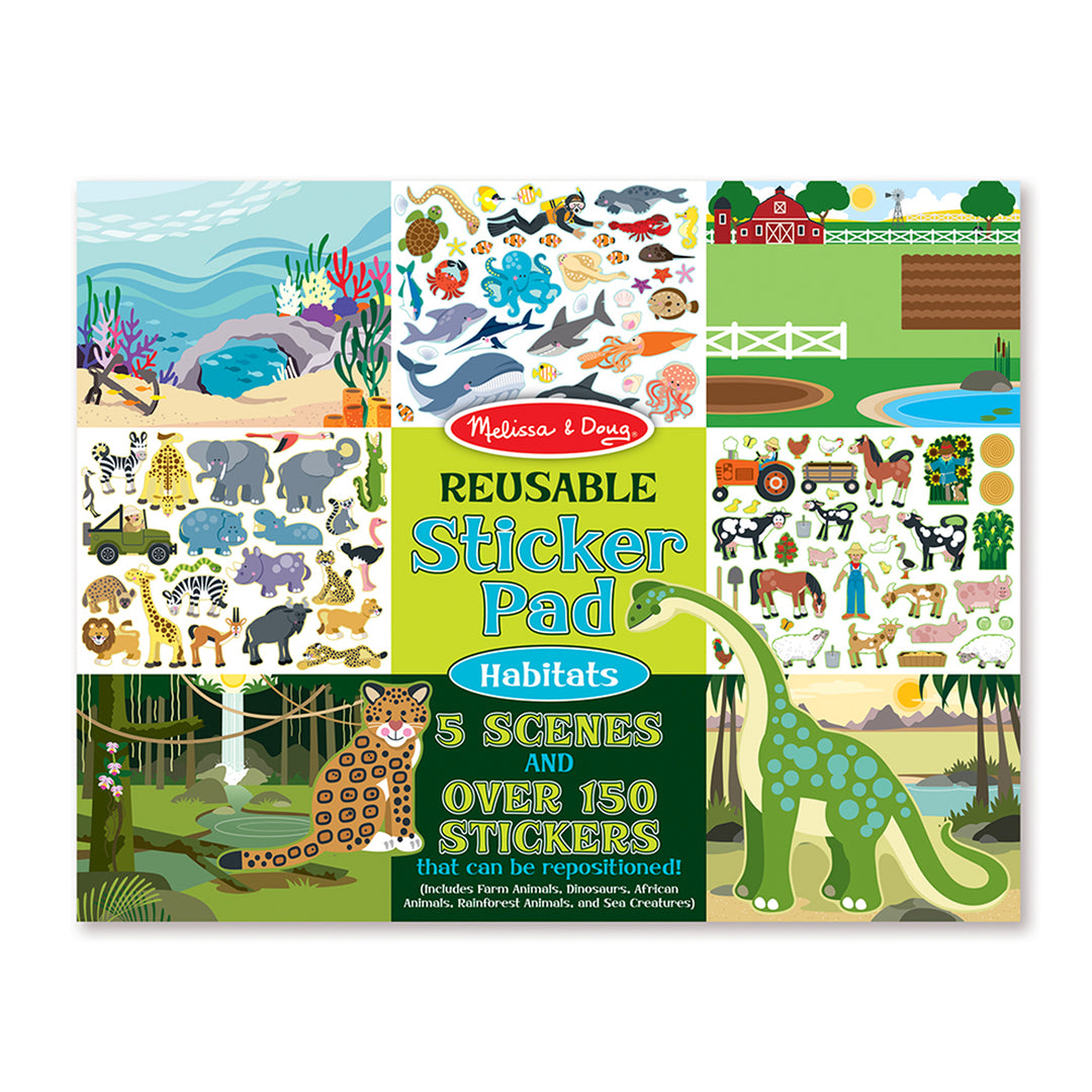 REUSABLE STICKER PAD: HABITATS