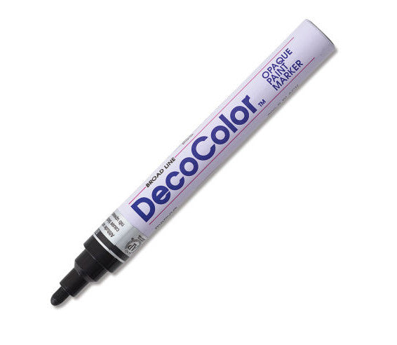 DECOCOLOR PAINT MARKER BLACK BROAD