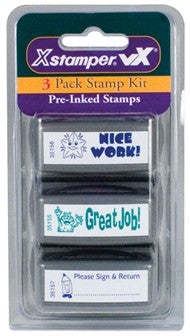 X-STAMPER: STAMP ASSORTED 3 PACK