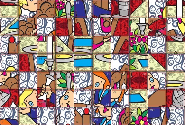 STICKER PUZZLE: SHABBOS 5.75" X 8.5"