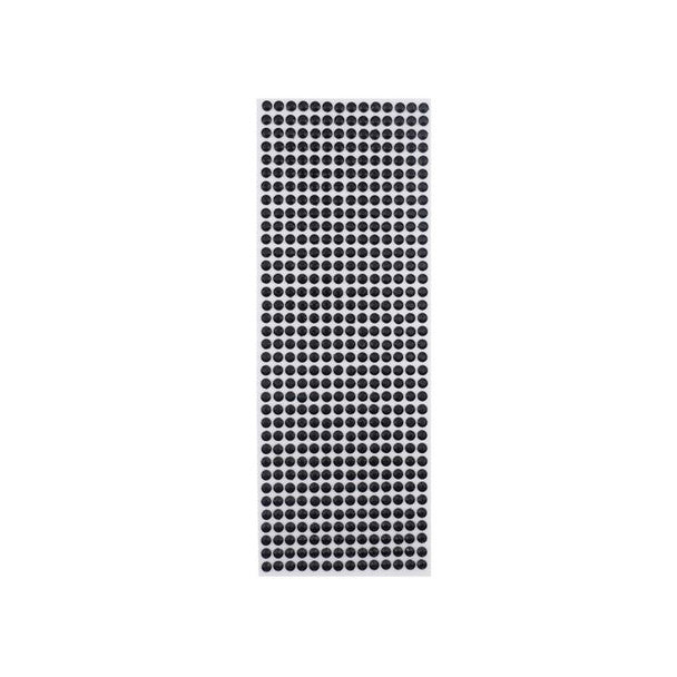RHINESTONE STICKER: 6MM BLACK 504 PACK