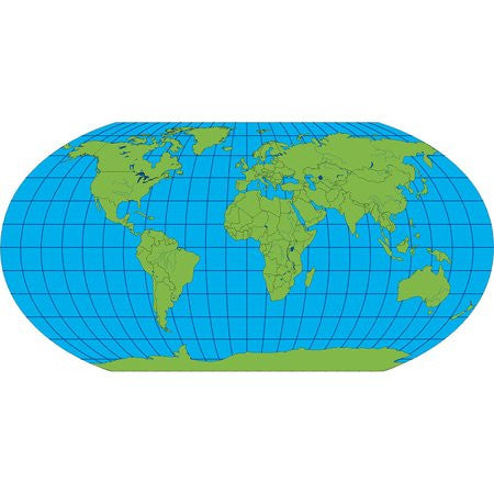 MAP PAD: WORLD UNLABELED 30 SHETS 9"X16"