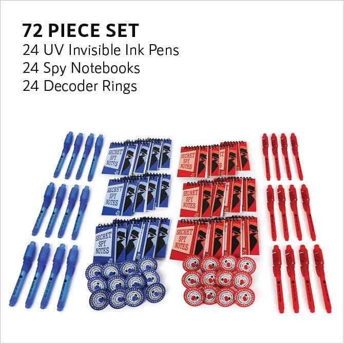 SPY PEN WITH LIGHT DECODER , PAD, &amp; DECODER 24-SETS
