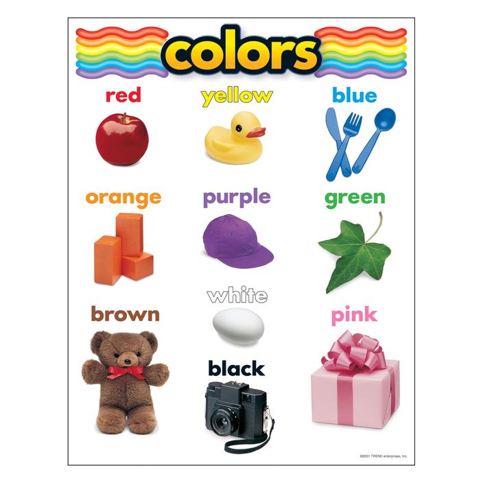 CHARTLET: COLORS WITH PICTURE 17"X22"