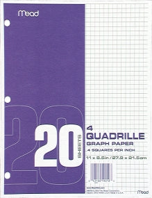 GRAPH PAPER: 4 SQUARE PER INCH 