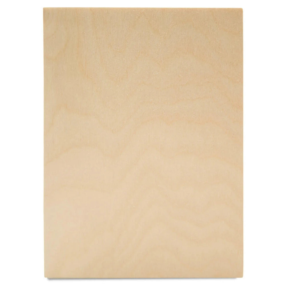WOOD RECTANGLE PLAQUE: 6"X8"X1/8"