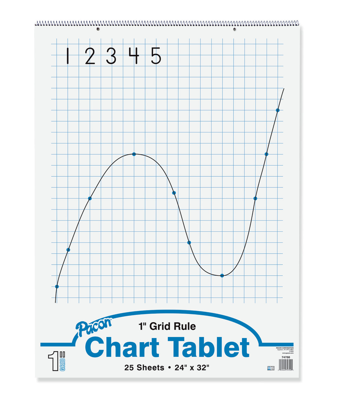 CHART TABLET - 1" GRID