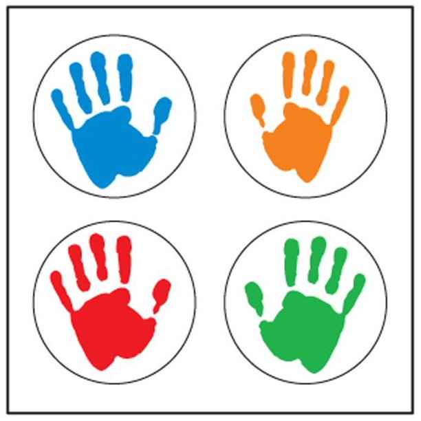 STICKER HAND PRINTS 864 STICKERS