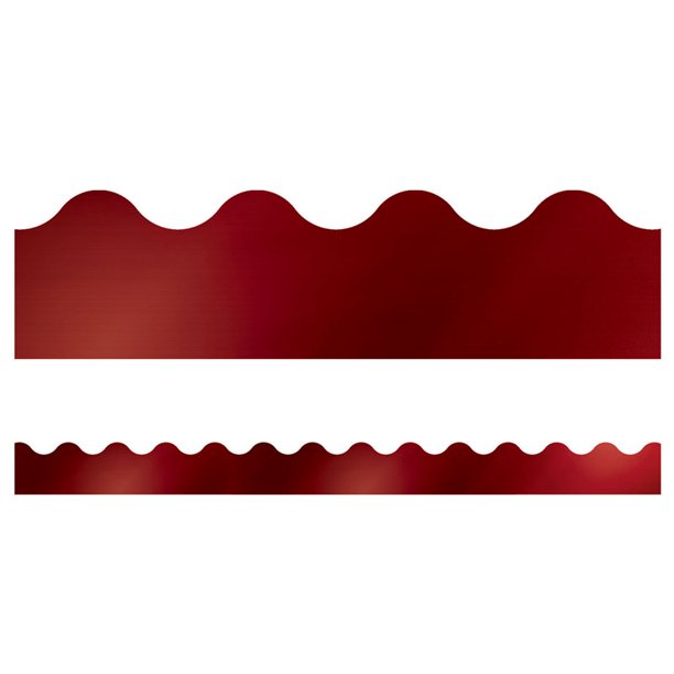 Metallic Scalloped Border 2.25"x39&