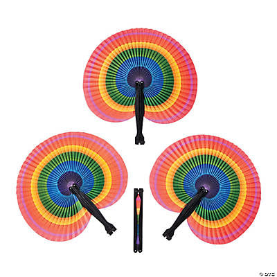 RAINBOW FOLDING FAN