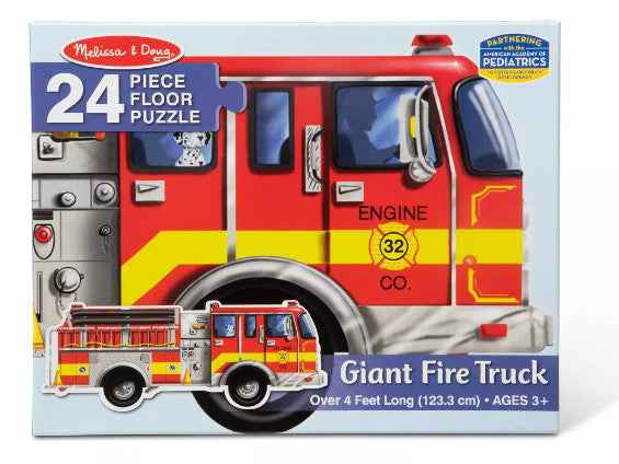 FLOOR PUZZLE: GIANT FIRE TRUCK 24PC