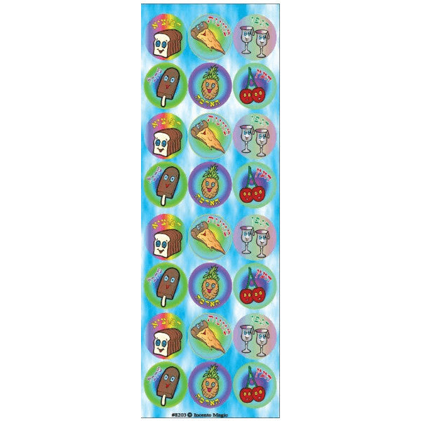 STICKERS: CIRCLE BRACHOS - 6 SHEETS
