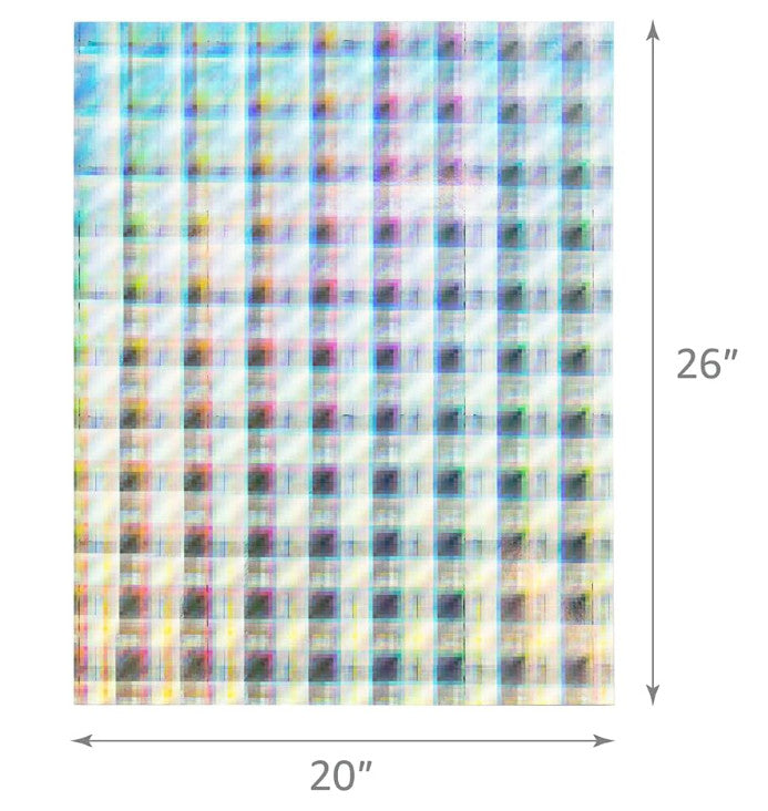 HOLO  BOARD: 20X26 SILVER PLAID
