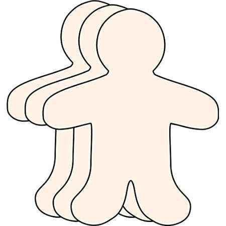 CUT-OUTS: PEOPLE 3" 31 PACK MANILA