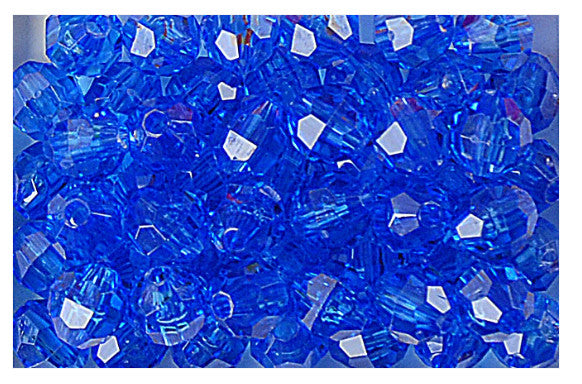 FACETED BEADS: 8MM DARK SAPPHIRE BLUE 900 PACK