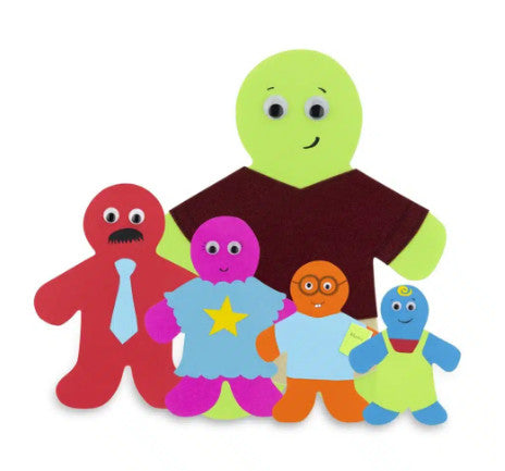 CUT OUTS COLORFUL PEOPLE 2" 100 PACK