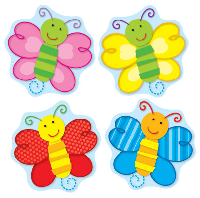 SHAPE STICKERS: BUTTERFLY 72 STICKERS
